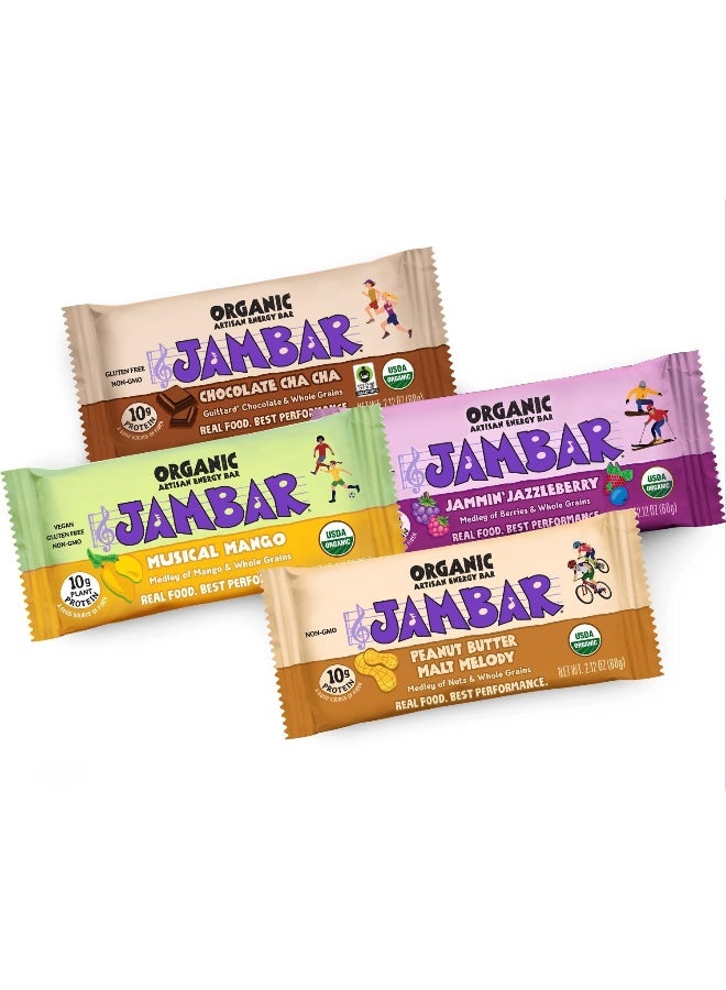 JAMBAR Organic Artisan Energy Bar - Variety Pack (12 Bars) - Image 3